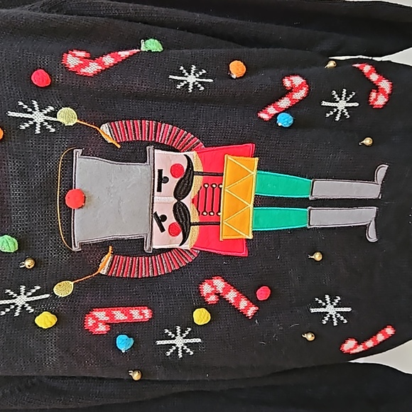 NUTCRACKER LED Light Up Ugly Christmas Holiday Sweater- S/M - Picture 2 of 5